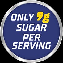 Only 9g of sugar per serving